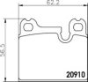 HELLA 8DB 355 008-111 Brake Pad Set, disc brake
